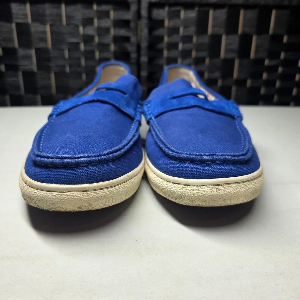 Cole Haan Pinch Maine Classic Canvas Penny Loafers Blue Mens 12M C22736